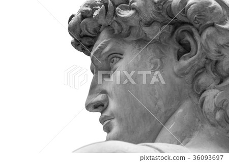 Head of a famous statue by Michelangelo - David Head of a famous statue by Michelangelo - David 36093697