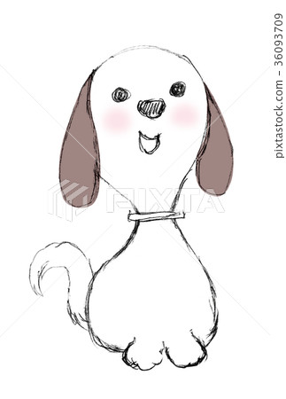 Dog hand drawn illustration 36093709