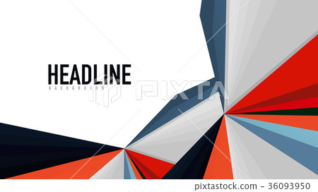 Modern triangle presentation template Modern triangle presentation template 36093950