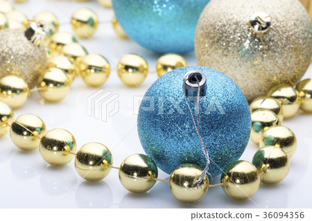 Christmas balls on white background. Christmas balls on white background. 36094356