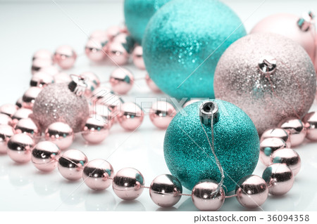 Christmas balls on white background. Christmas balls on white background. 36094358