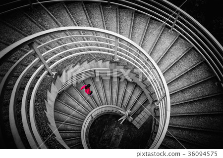 Spiral curve of staircase, Art and Architectural Spiral curve of staircase, Art and Architectural 36094575