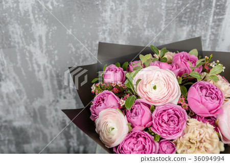 beautiful bouquet of mixed flowers into a vase on beautiful bouquet of mixed flowers into a vase on 36094994