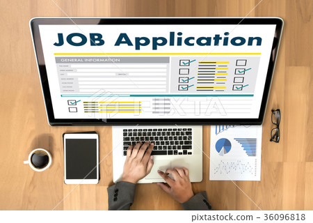 JOB Application Applicant Filling Up the Online   36096818