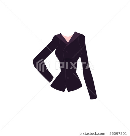 Cartoon blazer with lapel collar and buttons Cartoon blazer with lapel collar and buttons 36097201