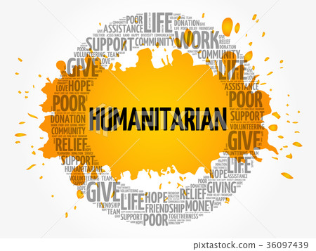 Humanitarian word cloud collage Humanitarian word cloud collage 36097439