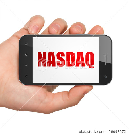 Stock market indexes concept: Hand Holding Stock market indexes concept: Hand Holding 36097672