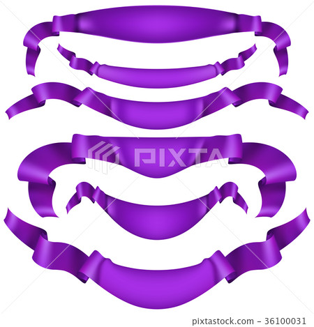 Realistic decorative ribbon. EPS 10 vector - Stock Illustration ...