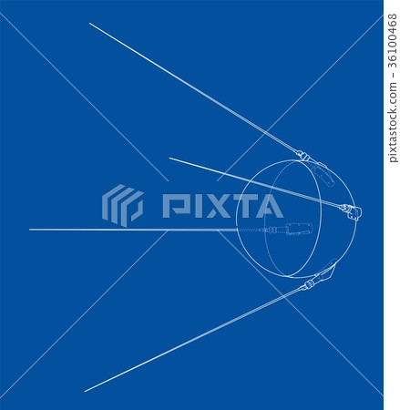 Satellite. Vector illustration 36100468