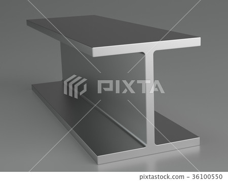 Rolled metal products on gray background. 3d Rolled metal products on gray background. 3d 36100550