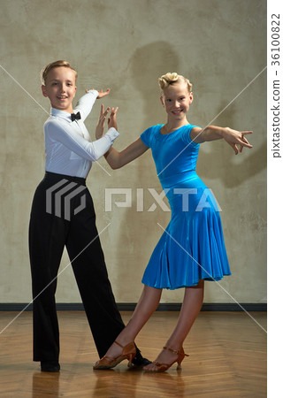 Children dancing ballroom dance 36100822