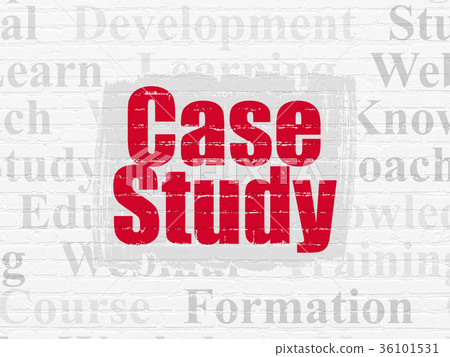 Education concept: Case Study on wall background 36101531