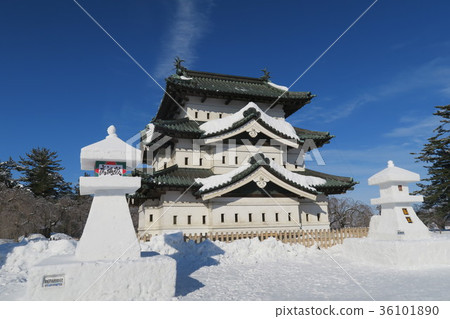 弘前城（弘前城堡雪燈節） 36101890
