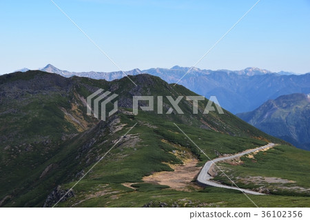 Norikura Skyline穿過Kikyogahara 36102356