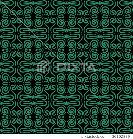 Seamless retro green pattern Background 36102889