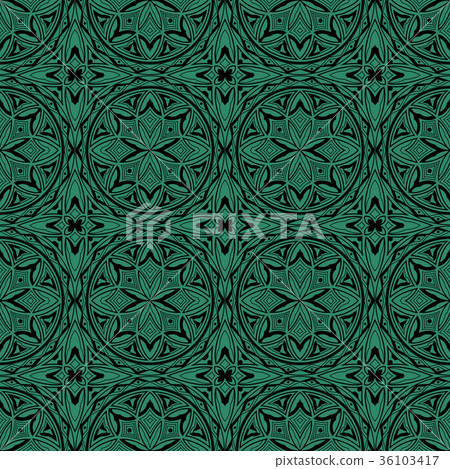 Seamless retro green pattern Background 36103417