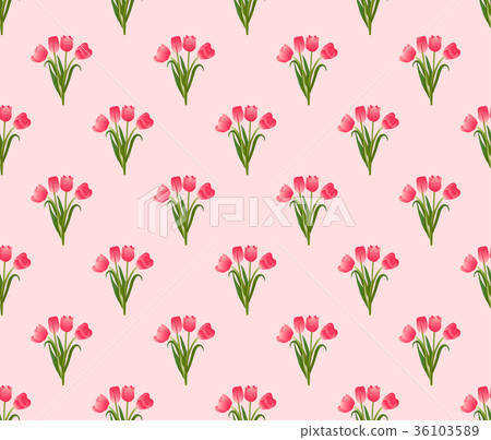 Pink Tulip on Pink Background Pink Tulip on Pink Background 36103589