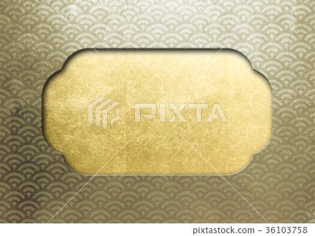 Frame thin gold _ Qinghai wave (background material) gold 36103758