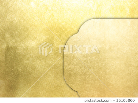 Frame _ foil (background material) gold (blue sea wave) Frame _ foil (background material) gold (blue sea wave) 36103800
