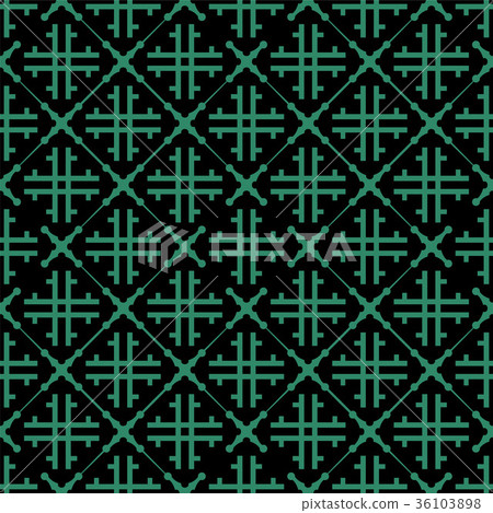 Green Retro Vector Pattern Antique seamless retro green pattern background - Stock Illustration ...
