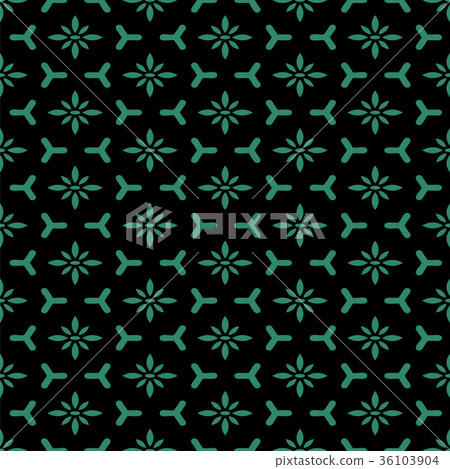 Green Retro Vector Pattern Antique seamless retro green pattern background - Stock Illustration ...