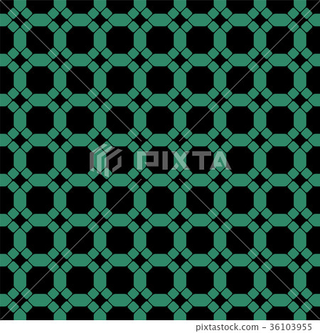 Antique seamless retro green pattern background - Stock Illustration ...