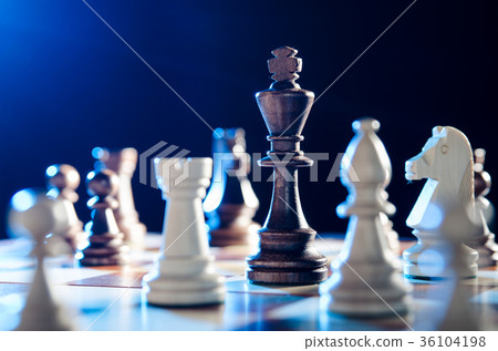 Chess financial, leader strategy in business 36104198