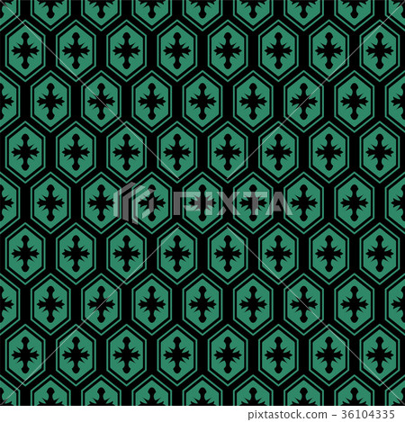 Antique seamless retro green pattern background Antique seamless retro green pattern background 36104335