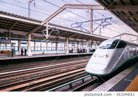 Shinkansen E3 Series Aizu Wakamatsu station. 36104681
