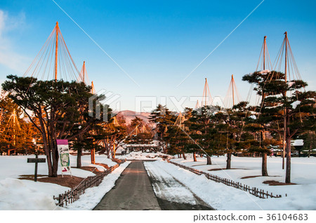 Winter at Aizu Wakamatsu Castle Fukushima park 36104683