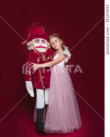 The beauty ballerina who holding a nutcracker 36104843