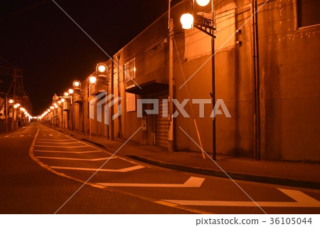 Late night warehouse area 36105044