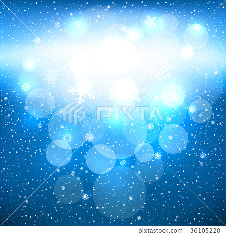 Blue glowing Christmas snow cloud Blue glowing Christmas snow cloud 36105220