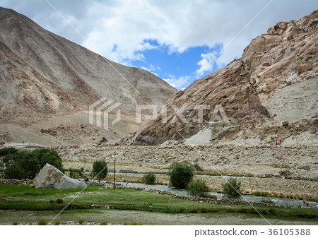 Mountain scenery in Ladakh, Northern India 36105388
