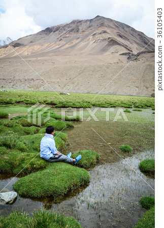 Mountain scenery in Ladakh, Northern India Mountain scenery in Ladakh, Northern India 36105403