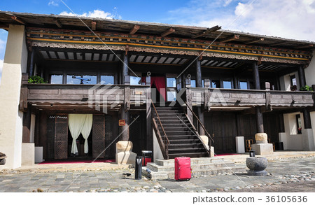 Traditional houses at Tibetan village in China 36105636