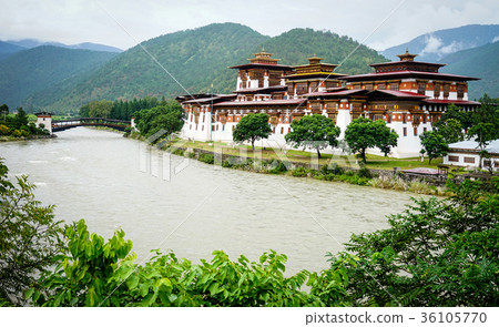 Punakha Dzong in Punakha, Bhutan 36105770