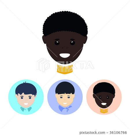 Set icons with boy Set icons with boy 36106766