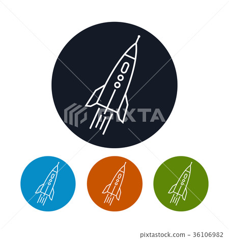 Rocket icon, vector illustration Rocket icon, vector illustration 36106982