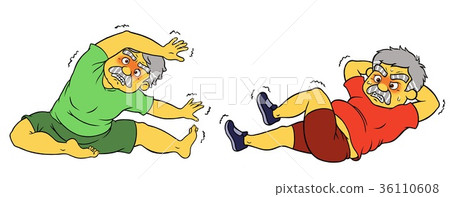 做飲食瑜伽的老人 36110608