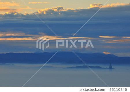 雲海,山,觀音山台北市,台北盆地,都市,城市,觀音山風景區,北海岸及觀音山國家風景區,新北市,八里區 36110846