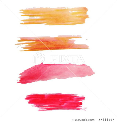 set of red and orange color grunge artistic brush set of red and orange color grunge artistic brush 36111557