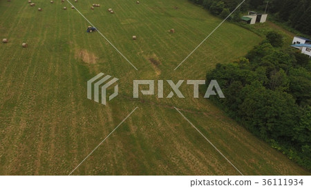 "Gradland" taken from the sky with a drone (Monbetsu, Hokkaido) 36111934