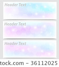 Vector set of abstract pink and blue pastel 36112025