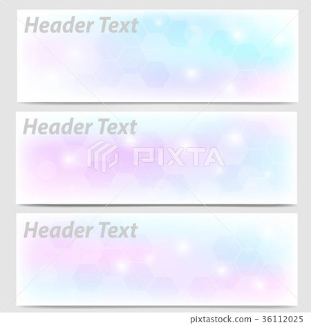 Vector set of abstract pink and blue pastel 36112025