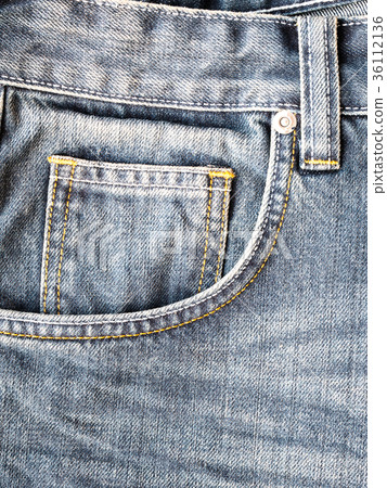 Close up pocket on jeans Close up pocket on jeans 36112136