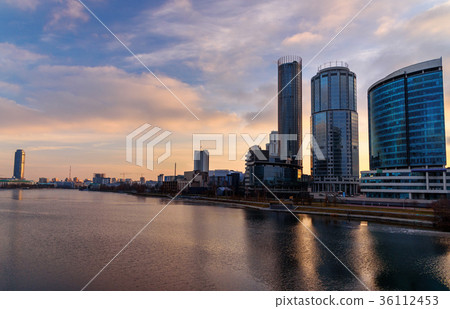 View of Yekaterinburg-City on sunset. Russia 36112453
