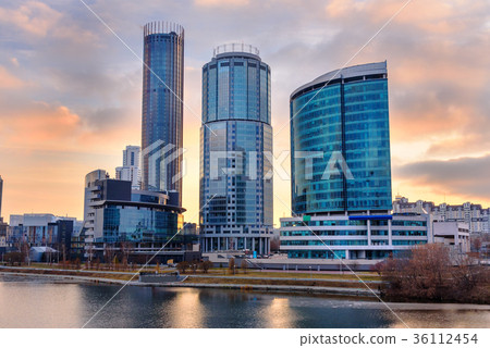View of Yekaterinburg-City on sunset. Russia 36112454