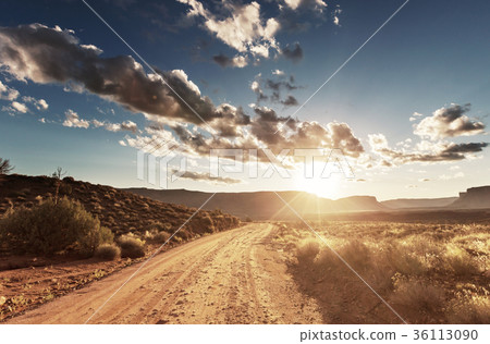 Road in prairie Road in prairie 36113090