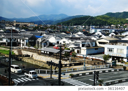 Yamaguchi Prefecture Yanai River and scenery with white walls Yamaguchi Prefecture Yanai River and scenery with white walls 36116407